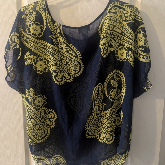 Lana Collection Women's 4X flowy short sleeve shirt - Picture 2 of 3